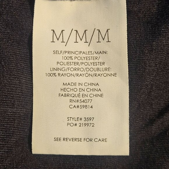 Cabi Women’s Black Sheer Dot Top Med – Minimalist, Light Academia, Layering Pi - Picture 6 of 11